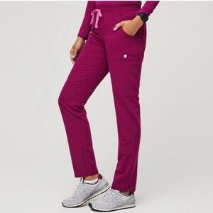 Figs Scrubs Yola Pants Size Small PO# 2079 Dark Magenta